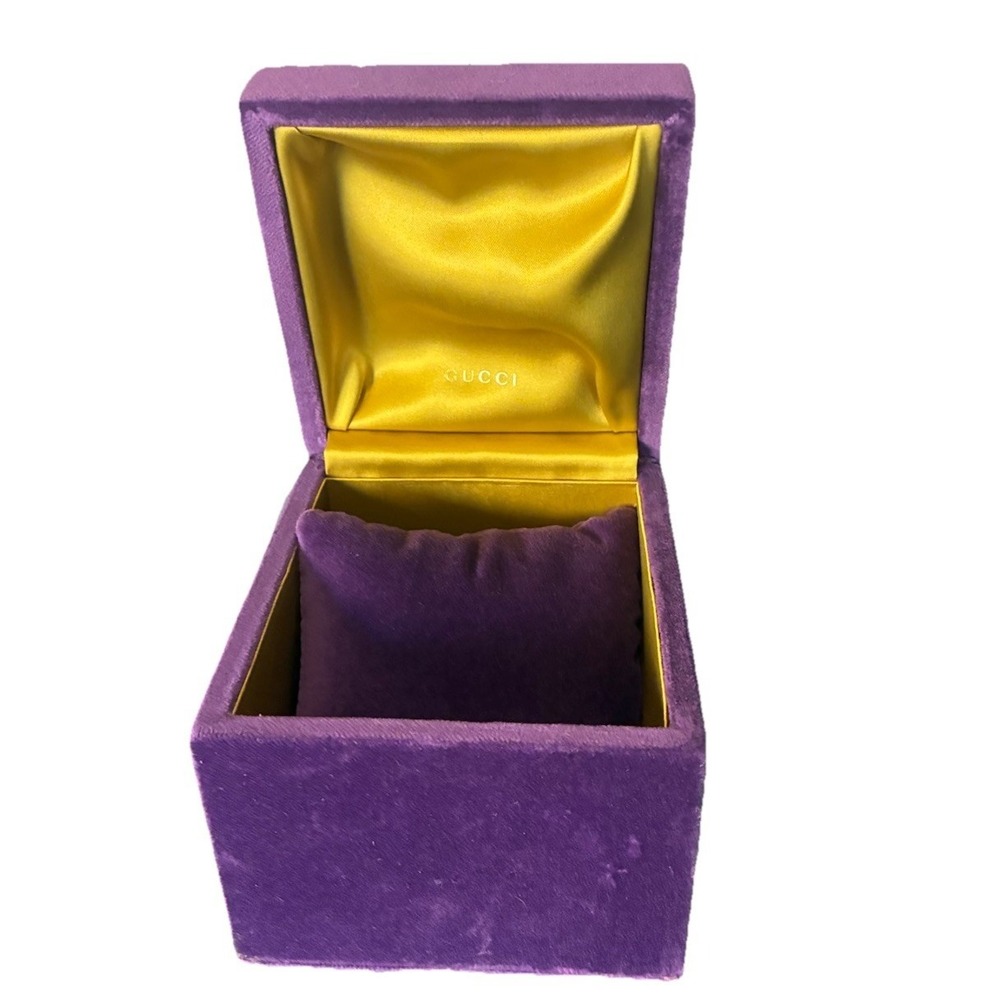 Gucci‎ Box Purple Velvet Bracelet Watch Accessories 5x5x4.5" NEW